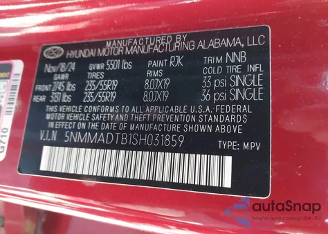 2025 Genesis Gv70 2.5T Awd из США, поврежденный, VIN 5NMMADTB1SH031859